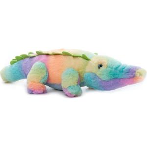 The Petting Zoo Alligator Stuffed Animal Plushie, Ombrez Zoo Animals, Rainbow Zoologee Alligator Plush Toy 22 inches