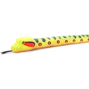 The Petting Zoo Anaconda Snake Stuffed Animal Plushie, Gifts for Kids, Earth Keeperz Snake Animals, Zoologee Yellow Anaconda Snake Plush Toy, 54 inches