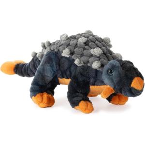 The Petting Zoo Ankylosaurus Stuffed Animal Plushie, Gift for Kids, Dinosaur Animals, Grey Dinosaur Plush Toy 13 inches