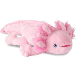 The Petting Zoo Axolotl Stuffed Animal Plushie, Gifts for Kids, Earth Keeperz Sealife Animals, Zoologee Pink Axolotl Plush Toy, 20 inches