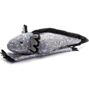 The Petting Zoo Axolotl Stuffed Animal Plushie Slap Bracelet, Gifts for Kids, Slapstix Wildlife Animals, Black Axolotl Plush Toy, 9 inches