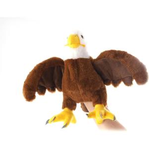 The Petting Zoo Bald Eagle Stuffed Animal Plushie, Gifts for Kids, Puppetz Animals, Eagle Plush Toy 15 Inches