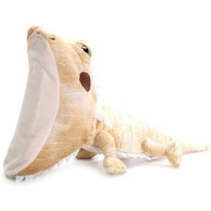 The Petting Zoo Bearded Dragon Stuffed Animal Plushie Slap Bracelet, Gifts for Kids, Slapstix Wildlife Animals, Yellow Bearded Dragon Plush Toy, 9 inches
