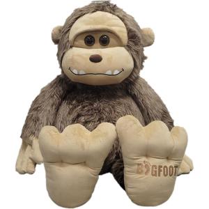 The Petting Zoo Bigfoot Stuffed Animal Plushie, Gifts for Kids, Bigfoot and Yeti Wildlife Animals, Bigfoot Ape Plush Toy, 72 inches