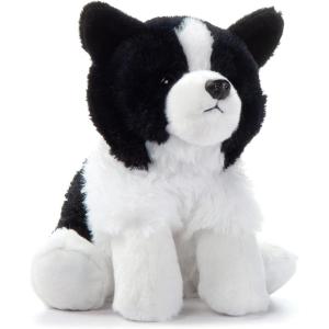 The Petting Zoo Border Collie Dog Stuffed Animal Plushie, Gifts for Kids, Dog Plush Toy 9 inches