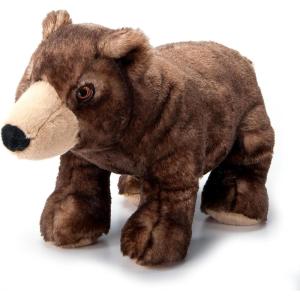 The Petting Zoo Brown Bear Stuffed Animal Plushie, Gifts for Kids, Earth Keeperz Wildlife Animals, Zoologee Brown Bear Plush Toy, 12 inches