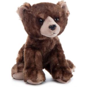 The Petting Zoo Brown Bear Stuffed Animal Plushie, Gifts for Kids, Wild Onez Babiez Zoo Animals, Brown Bear Plush Toy 6 inches(6 in)