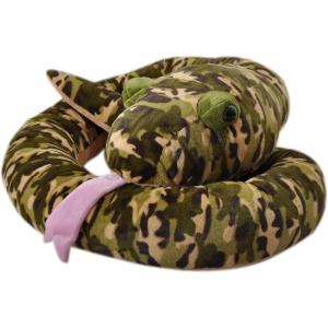 The Petting Zoo Camo Green Snake Stuffed Animal Plushie, Gifts for Kids, Wild Onez Snake Animals, Snake Plush Toy 54 Inches