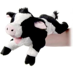 The Petting Zoo Cow Stuffed Animal Plushie, Gifts for Kids, Puppetz Animals, Cow Plush Toy 15 Inches