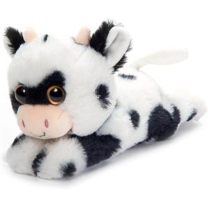 The Petting Zoo Cow Stuffed Animal Plushie Slap Bracelet, Gifts for Kids, Slapstix Wildlife Animals, Cow Plush Toy, 10 inches