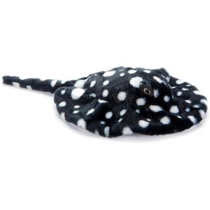 The Petting Zoo Diamond Stingray Stuffed Animal Plushie, Gifts for Kids, Earth Keeperz Sealife Animals, Zoologee Blue and White Stingray Plush Toy, 22 inches