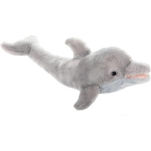 The Petting Zoo Dolphin Stuffed Animal Plushie, Gifts for Kids, Earth Keeperz Sealife Animals, Zoologee Grey Dolphin Plush Toy, 20 inches