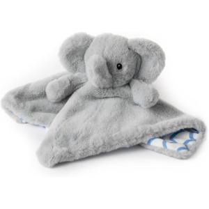 The Petting Zoo Elephant Stuffed Animal Plushie Blanket, Gifts for Kids, Bumblez Luvee Animals, Grey Elephant Plush Toy, 13 inches