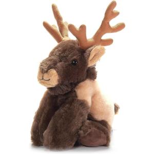 The Petting Zoo Elk Stuffed Animal Plushie, Gifts for Kids, Wild Onez Zoo Animals, Elk Plush Toy 9 Inches