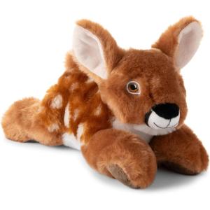 The Petting Zoo Fawn Stuffed Animal Plushie, Gifts for Kids, Earth Keeperz Wildlife Animals, Zoologee Brown Fawn Plush Toy, 10 inches