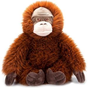 The Petting Zoo Female Orangutan Stuffed Animal Plushie, Gifts for Kids, Earth Keeperz Wildlife Animals, Zoologee Female Orangutan Plush Toy, 11 inches