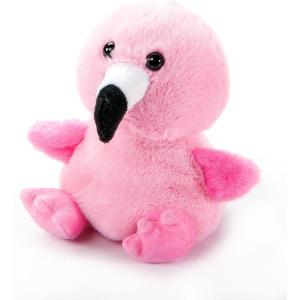 The Petting Zoo Flamingo Stuffed Animal Plushie, Gifts for Kids, Nuggetz Wildlife Animals, Pink Flamingo Plush Toy, 6 inches