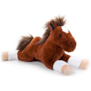The Petting Zoo Floppy Chestnut Horse Stuffed Animal Plushie, Gifts for Kids, Wild Onez Barnyard Animals, Brown Horse Plush Toy, 16 inches
