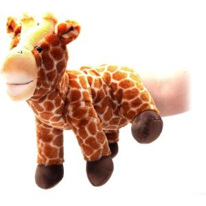 The Petting Zoo Giraffe Hand Puppet Stuffed Animal Plushie, Gifts for Kids, Puppetz Animals, Giraffe Interactive Puppets Plush Toy 14 Inches