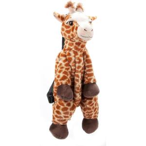 The Petting Zoo Giraffe Stuffed Animal Plushie Backpack, Gifts for Kids, Wildlife Animal Toy, Brown Giraffe Plush Toy Book Bag, 20 inches