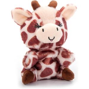 The Petting Zoo Giraffe Stuffed Animal Plushie, Gifts for Kids, Nuggetz Wildlife Animals, Giraffe Plush Toy, 6 inches