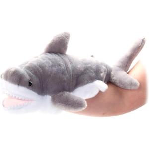The Petting Zoo Great White Shark Hand Puppet Stuffed Animal Plushie, Gifts for Kids, Puppetz Animals, Shark Interactive Puppets Plush Toy 19 Inches