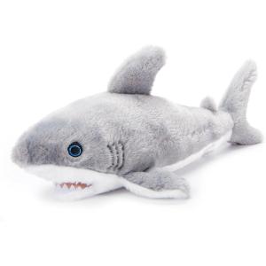 The Petting Zoo Great White Shark Stuffed Animal Plushie, Gifts for Kids, Earth Keeperz Sealife Animals, Zoologee Grey Great White Shark Plush Toy, 16 inches