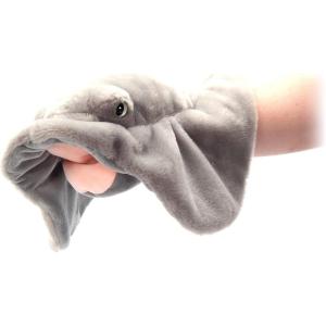 The Petting Zoo Grey Stingray Hand Puppet Stuffed Animal Plushie, Gifts for Kids, Puppetz Animals, Stingray Interactive Puppets Plush Toy 20 Inches