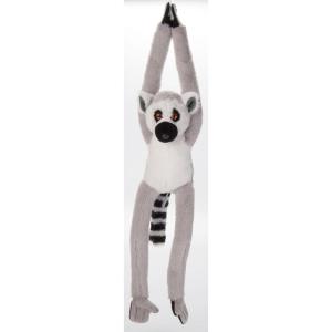 The Petting Zoo Hanging Ring-Tailed Lemur Stuffed Animal Plushie, Gifts for Kids, Wildlife Animals, Lemur Plush Toy 20 Inches