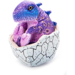 The Petting Zoo Hatchling Stegosaurus Dinosaur Stuffed Animal Plushie, Gift for Kids, Dinosaur Animals, Purple Dinosaur Plush Toy 8 inches