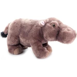 The Petting Zoo Hippo Stuffed Animal Plushie, Gifts for Kids, Earth Keeperz Wildlife Animals, Zoologee Grey Hippo Plush Toy, 14 inches
