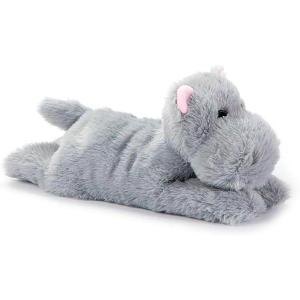 The Petting Zoo Hippo Stuffed Animal Plushie Slap Bracelet, Gifts for Kids, Slapstix Wildlife Animals, Grey Hippo Plush Toy, 9 inches