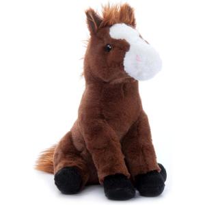 The Petting Zoo Horse Stuffed Animal Plushie, Gifts for Kids, Wild Onez Farm Animals, Horse Plush Toy 12 inches