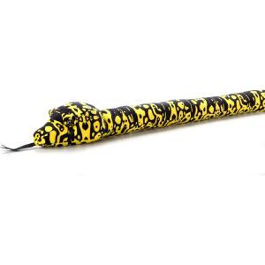 The Petting Zoo Jungle Carpet Python Snake Stuffed Animal Plushie, Gifts for Kids, Earth Keeperz Snake Animals, Zoologee Jungle Carpet Python Snake Plush Toy, 54 inches