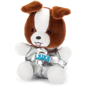 The Petting Zoo Laika Space Dog Stuffed Animal Plushie, Gifts for Kids, Nuggetz Animals, Space Dog Plush Toy, 6 inches(6 inches)