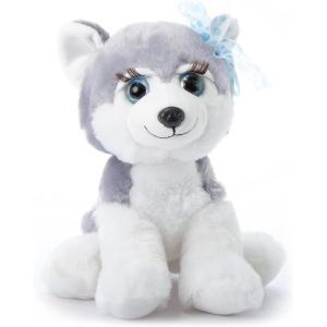 The Petting Zoo, Lash’z Husky Stuffed Animal, Gifts for Girls, Husky Dog Plush Toy 10 inches