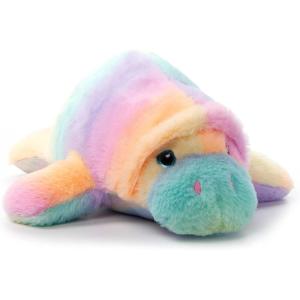 The Petting Zoo Manatee Stuffed Animal Plushie, Ombrez Animals, Rainbow Manatee Plush Toy 12 inches