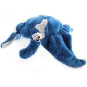 The Petting Zoo Manta Stingray Stuffed Animal Plushie, Gifts for Kids, Earth Keeperz Sealife Animals, Zoologee Blue Manta Stingray Plush Toy, 19 inches