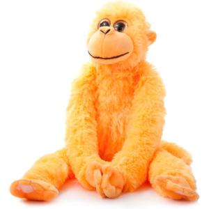 The Petting Zoo Monkey Stuffed Animals, Plush Toys for Girls and Boys, Rainbow of Colors-20 Inches (Pink)(Orange)