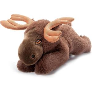 The Petting Zoo Moose Stuffed Animal Plushie, Gifts for Kids, Earth Keeperz Wildlife Animals, Zoologee Brown Moose Plush Toy, 10 inches