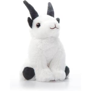 The Petting Zoo Mountain Goat Stuffed Animal Plushie, Gifts for Kids, Wild Onez Babiez Wildlife Animals, Goat Plush Toy, 6 inches