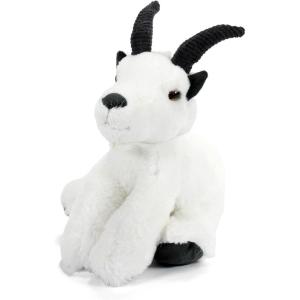 The Petting Zoo Mountain Goat Stuffed Animal Plushie, Gifts for Kids, Wild Onez Wildlife Animals, Goat Plush Toy 9 inches(9 in)