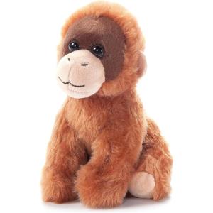 The Petting Zoo Orangutan Stuffed Animal Plushie, Gifts for Kids, Wild Onez Babiez Wildlife Animals, Orangutan Plush Toy 6 inches