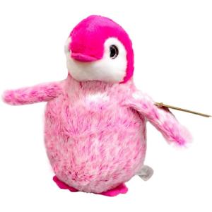 The Petting Zoo Penguin Stuffed Animal, Gifts for Girls, Colorful Frosted Penguin Plush Toy, 7 Inch (Pink)