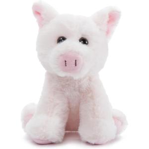 The Petting Zoo Pig Stuffed Animal Plushie, Gifts for Kids, Wild Onez Babiez Farm Animals, Pig Plush Toy 6 inches(6 in)