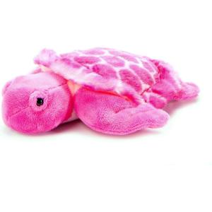 The Petting Zoo Pink Sea Turtle Stuffed Animal Plushie, Gifts for Kids, Scoopz Sealife Animals, Purple Tortoise Plush Toy 8 Inches