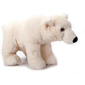 The Petting Zoo Polar Bear Stuffed Animal Plushie, Gifts for Kids, Earth Keeperz Wildlife Animals, Zoologee White Polar Bear Plush Toy, 14 inches