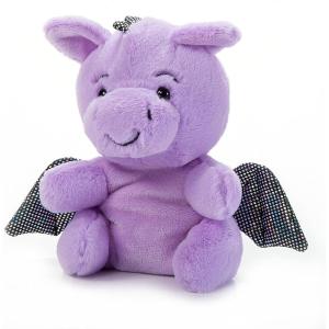 The Petting Zoo Purple Dragon Stuffed Animal Plushie, Gifts for Kids, Nuggetz Dragon Animals, Dragon Plush Toy 6 Inches