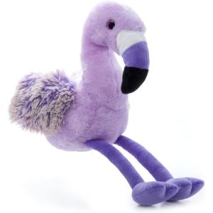 The Petting Zoo Purple Flamingo Stuffed Animal, Gifts for Kids, Purple Pazzion Flamingo Plush Toy 12 inches