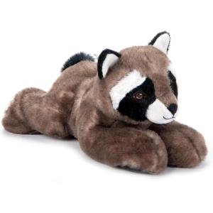 The Petting Zoo Raccoon Stuffed Animal Plushie, Gifts for Kids, Earth Keeperz Wildlife Animals, Zoologee Raccoon Plush Toy, 10 inches